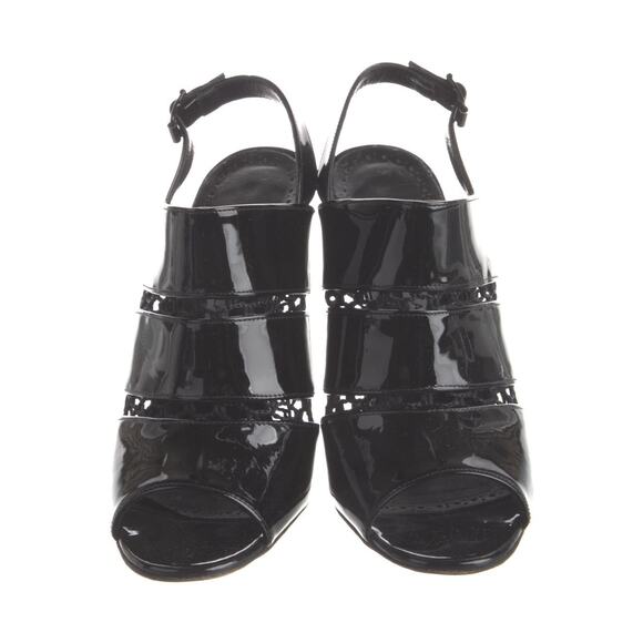 ❤️Manolo Blahnik Patent Leather Slingback Heels❤️ - Picture 3 of 5